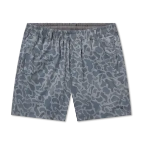 Billfish Lined Performance Camo Shorts – Light Blue